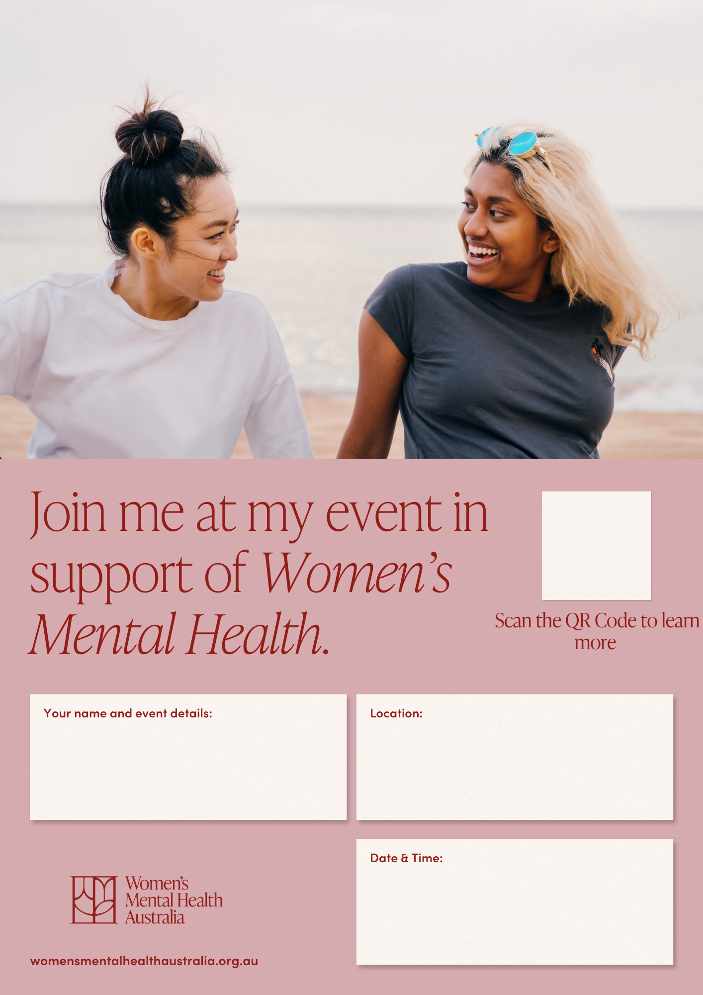 Join Me At My Event Poster - Red