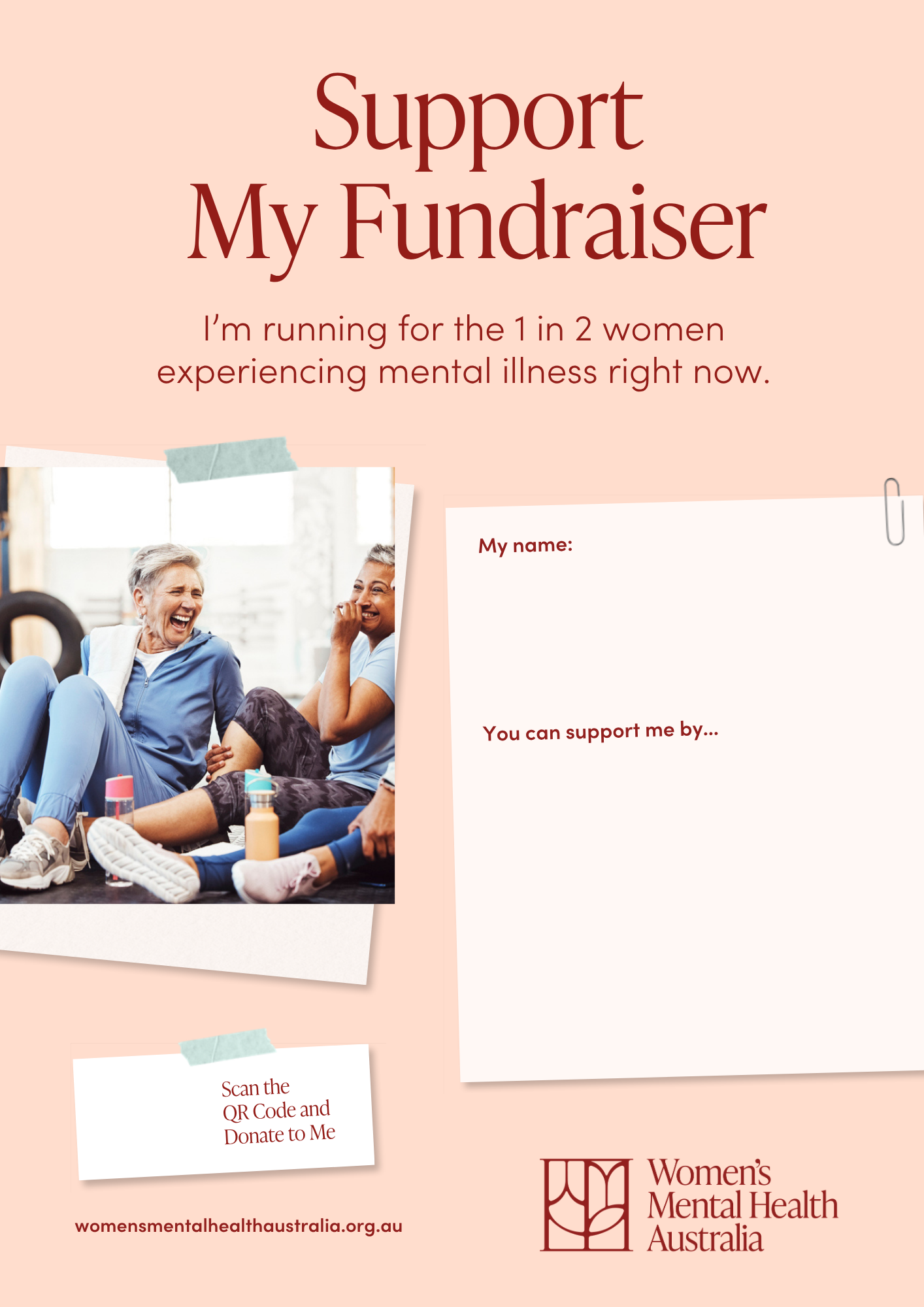 Support My Fundraiser Poster